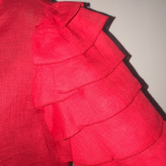 VINTAGE RUFFLE TOP - Picture 2 of 7